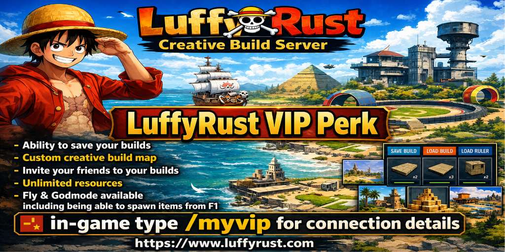 LuffyRust Creative Build Server - Whitelisted image