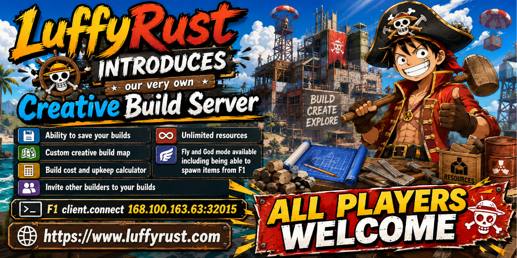 LuffyRust Creative Build Server - ALL WELCOME image
