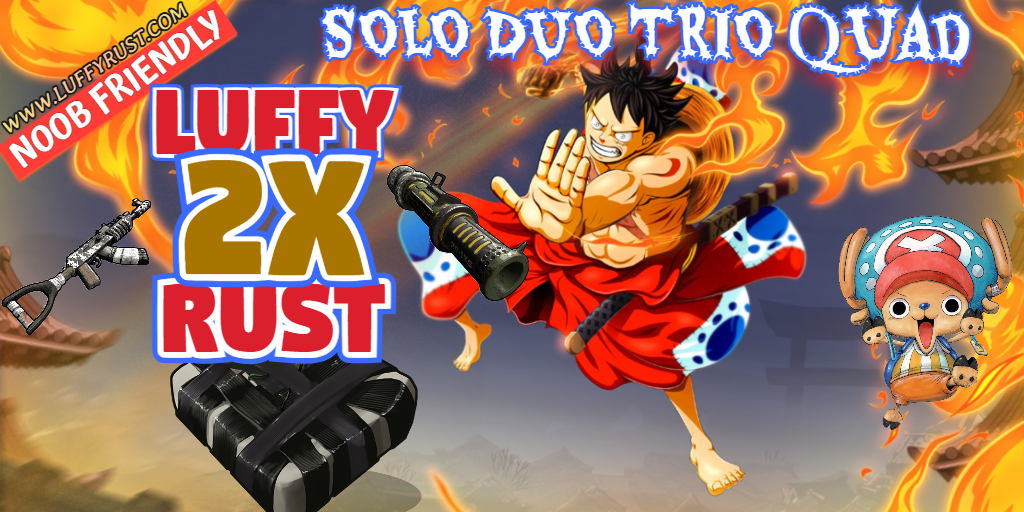 [Texas USA] 2xPvP|Quad|Backpack|Kits|Skins|MyMini Luffy Rust Noob Friendly Server Image